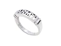 SilverBin Sterling Silver High Polish Cutout Army Band Ring