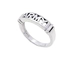 SilverBin Sterling Silver High Polish Cutout Army Band Ring