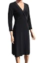 BCBG Paris 3/4 Sleeve Black Jersey Dress