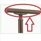 LIXIL TOEX　グリップライン　歩行補助手すり　径38手すり用　ビーム　中間超ロング　W4000　【リクシル】 アルミカラー　マイルドブラック