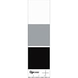 Adorama QpCard 101, 3 Cards with Black / Gray / White Colors used for the White Balance System of Digital Cameras.