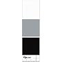 Adorama QpCard 101, 3 Cards with Black / Gray / White Colors used for the White Balance System of Digital Cameras.