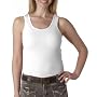 Bella Womens Baby Rib Wide Strap Tank