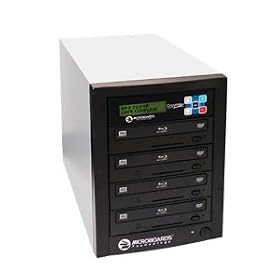 Microboards BD-PROV3-04 1:4 CopyWriter Pro Blu-Ray Duplicator & 500GB HD - BD-R 8X, BD-RW 2X, DVD-R 16X, DVD-RW 6X, DVD+RW 8X, CD-R 32X
