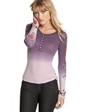 Lucky Brand Jeans Long-Sleeved Ombre Thermal Top