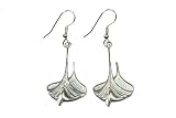 Sterling Silver Scandinavian Norse Modern Gokstad Viking Ship Earrings