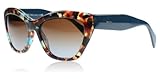 Prada PR02QS Sunglasses-NAG/0A4 Havana Spotted Blue (Blue Gradient Lens)-56mm
