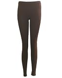 Brown Seamless Leggings Full Length