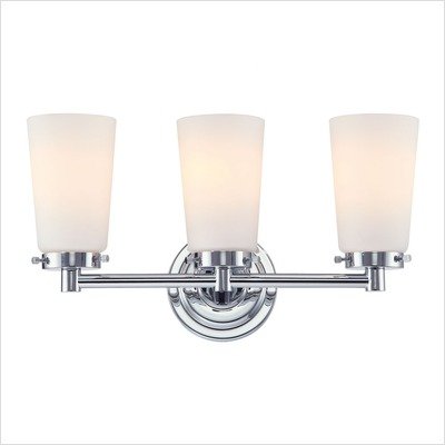 Madison Three Light Bath Vanity in Chrome