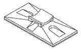3M Cable Tie Base 06291, Adhesive Mount, Ivory/ABS, 1 in x 2 in
