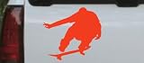 Car Sport-Extream Skate Boarding Sports Car Window Wall Laptop Decal Sticker -- Red 14in X 12.9in