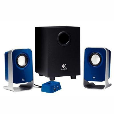 Logitech LS21 2.1 Computer Stereo Speaker System   BLUE