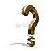 Wallmonkeys Peel and Stick Wall Decals - Question Mark Incorporating Dollar Sign and Casting Shadow - Removable Graphic