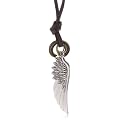 cored Halskette aus Leder Wings z40