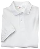 Hanes Stedman - 55-Ounce Jersey Knit Sport Shirt White -M