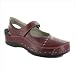 Strap Cloggy Women's Shoes in Bordo Brushed