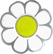 Womens White and Yellow "Sunflower" Fashion Belt Buckle