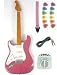 Girls Kids Left Handed Electric Guitar Set, NEW!