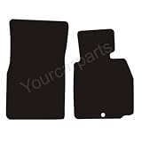 BMW Z4 Tailored Car Mats (2003-2009) Black Rubber Carpet (Thick Industrial Ribbed Rubber)