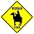WISEMAN CROSSING king camel jesus gift sign