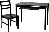 OSP Designs Black Stone Computer Desk and Chair Set (Black)