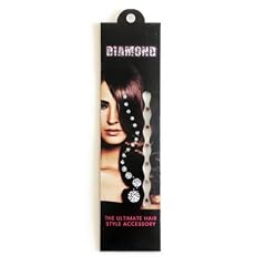 HAB & GUT (HD003-VIOLETT) HAIR DIAMONDS - Das Ultimative Haar-Style Accessoire, Set mit 36 Strass Steinen(4mm)