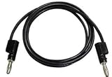 Pomona Stacking Banana Plug Patch Cord, Black, 36 OAL