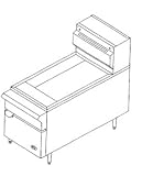 DCS 18 Inch Commercial Counter Gas Fryer