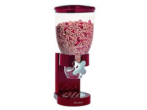 Zevro 17.5-oz. Dry Goods/Cereal Dispenser, Red.