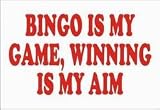 BINGO IS MY GAME, WINNING IS MY AIM Apron (Various Colors Available)