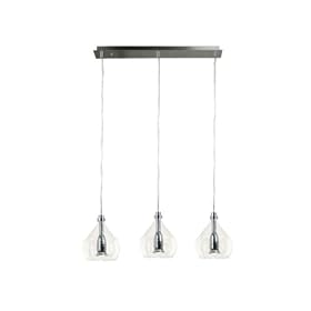 Kenroy Home 80493CH Bubbles Three-Light Pendant with 6-Inch Clear Glass Bubble Shade by Kenroy Home