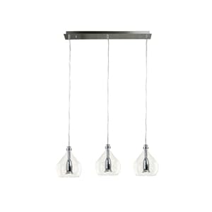 Kenroy Home 80493CH Bubbles Three-Light Pendant with 6-Inch Clear Glass Bubble...