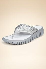 Step Tone Sequin Flip Flops with Nature Step Technology