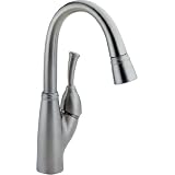 Buy Delta Faucet 999-AR-DST Allora Single Handle Pull-Down Bar Prep Faucet, Arctic... by DELTA FAUCET