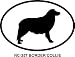BORDER COLLIE Oval Bumper Sticker