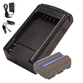 Hitech - Battery and Charger for Canon EOS 20D EOS 20Da EOS 30D EOS 5D SLR Digital Camera by Hitech