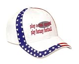 play a real sport! Play fantasy football Adult USA Flag Hat / Cap