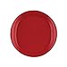Rachael Ray Dinnerware Round and Square 4-Piece Stoneware Salad Plate Set, Red