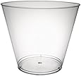 Party Essentials Hard Plastic 9-Ounce Party Cups/Old Fashioned Tumblers, 100 Count, Clear