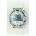 Me To You - MTY 110C - Montre Femme - Quartz analogique - Acier inoxydable - Bracelet en Ivoire - Ecran Blanc avec un Nounours Grincheux - Boîte assortie