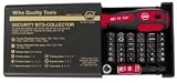 Wiha Bit Set, Screwdriver, 1/4 Dr, W/Bit Holder, 39 Pc.