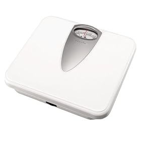 Hanson H921 Silver Bezel White Mechanical Bathroom Scales