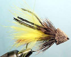 Marabou Muddler Color: Yellow; Size: 8