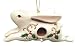 5" Holly Bunny Rabbit Birdhouse Christmas Ornament