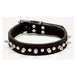 C LTH SPIKE COLLAR 1X20-BLK