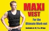 Maxivest Adjustable Weighted Vest 15kg for Strength & Endurance with Weights