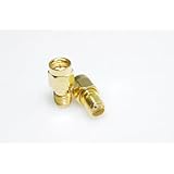 SMAKN 2Pcs SMA Male to SMA Female Adapter