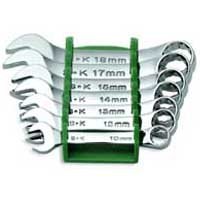 7 Piece SuperKrome Metric Short Combination Wrench Set