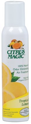 Citrus Magic Air Freshener, Non-Aerosol Spray-Lemon-3.5 oz. (Pack of 4)