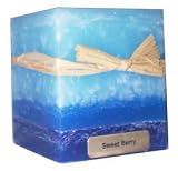 3x3 Square Sweet Berry Candles By Stone